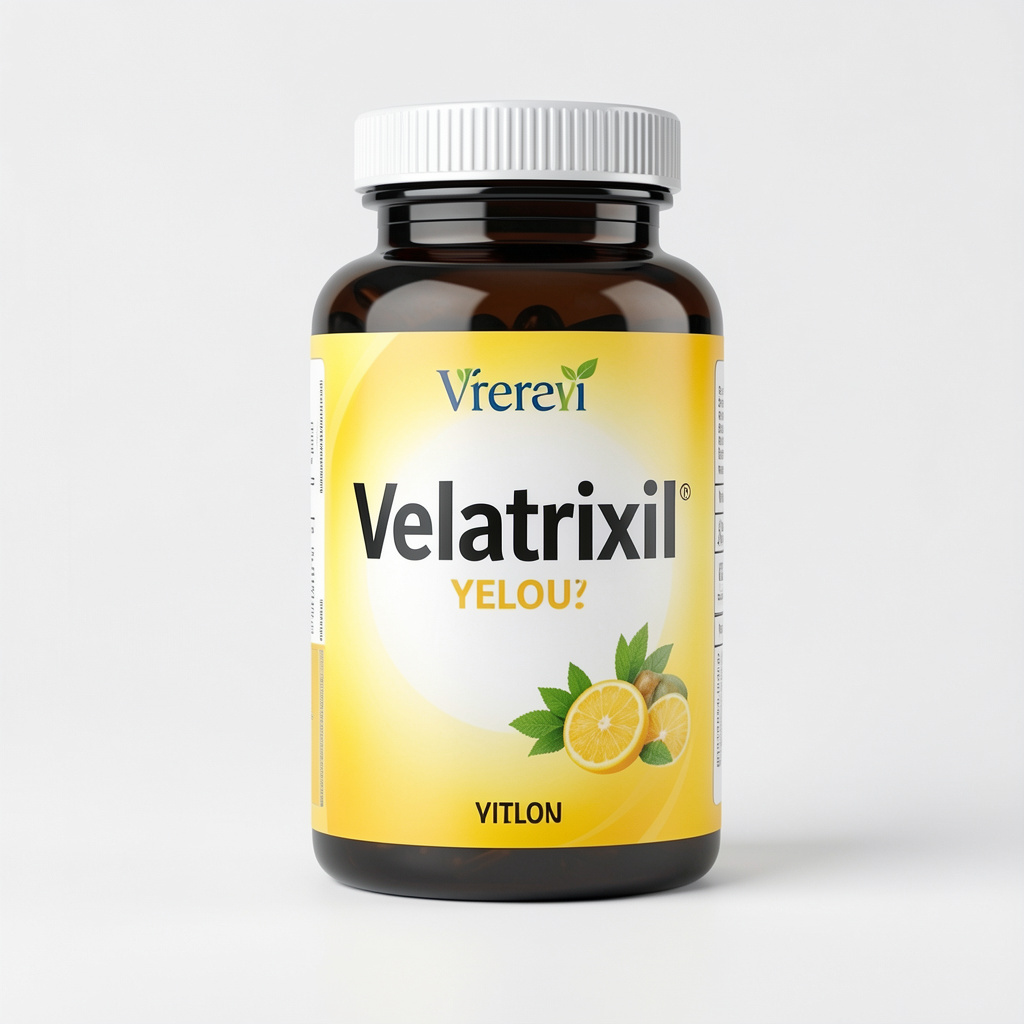 Velatrixil balanced daily complex product packaging on a clean Nordic background